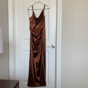 VICI satin maxi dress